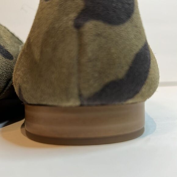 Lucky Brand Camo Green Suede Flats Shoes Size 8‎ - Picture 10 of 13